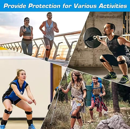 2 Pack Patella Knee Brace - Knee Support and Pain Relief Running Hiking Basketball Jumpers Knee Tendonitis Adjustable Strap Patellar Tendon Stabilizer