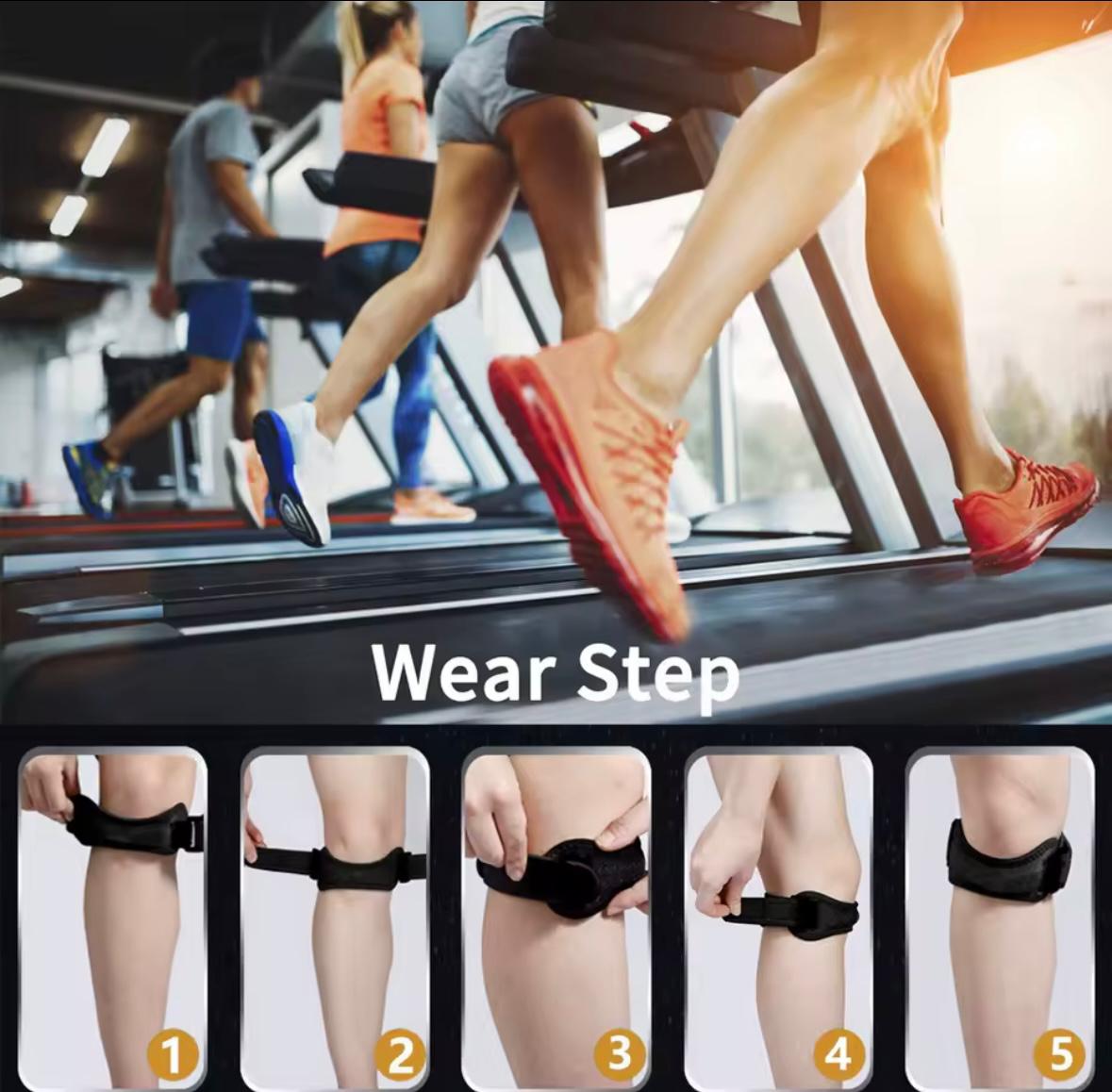 2 Pack Patella Knee Brace - Knee Support and Pain Relief Running Hiking Basketball Jumpers Knee Tendonitis Adjustable Strap Patellar Tendon Stabilizer